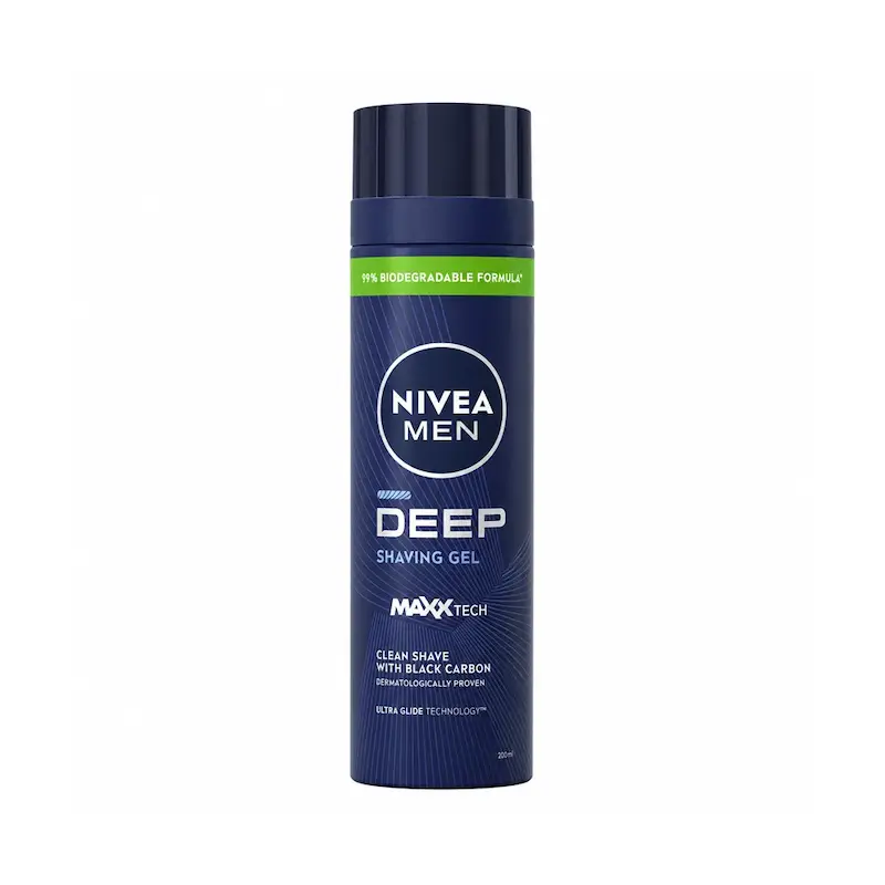 ژل اصلاح مردانه نیوآ Nivea مدل Deep حجم 200 میلی‌لیتر