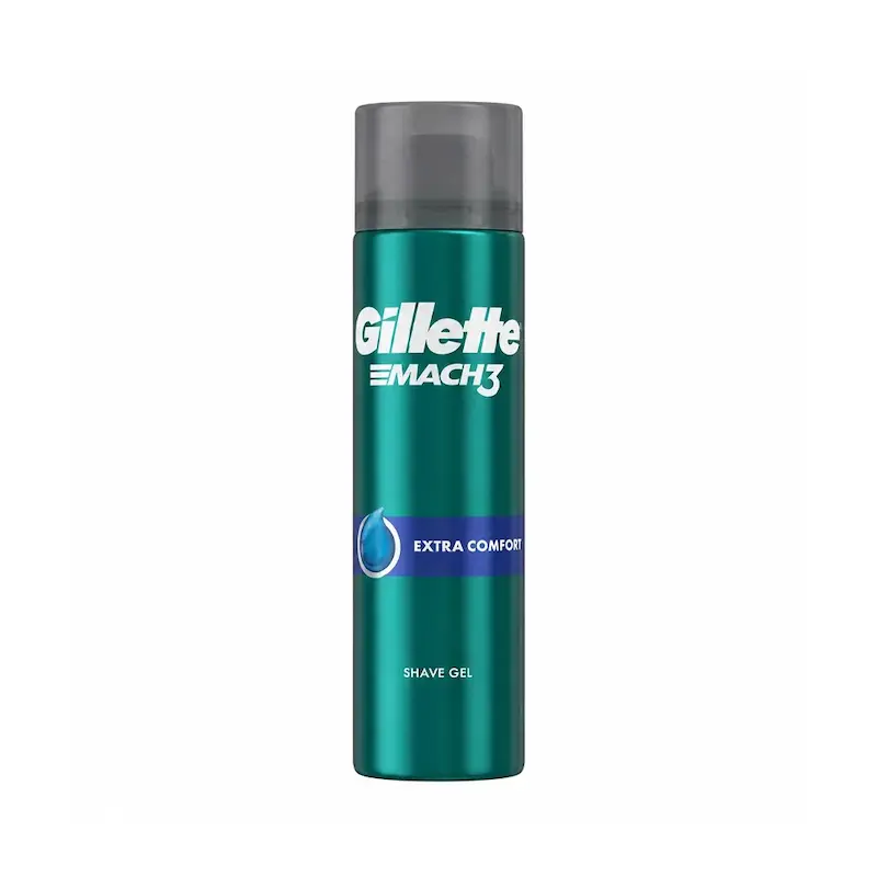 ژل اصلاح ژیلت Gillette مدل Mach3 Extra Comfort حجم 200 میلی‌لیتر