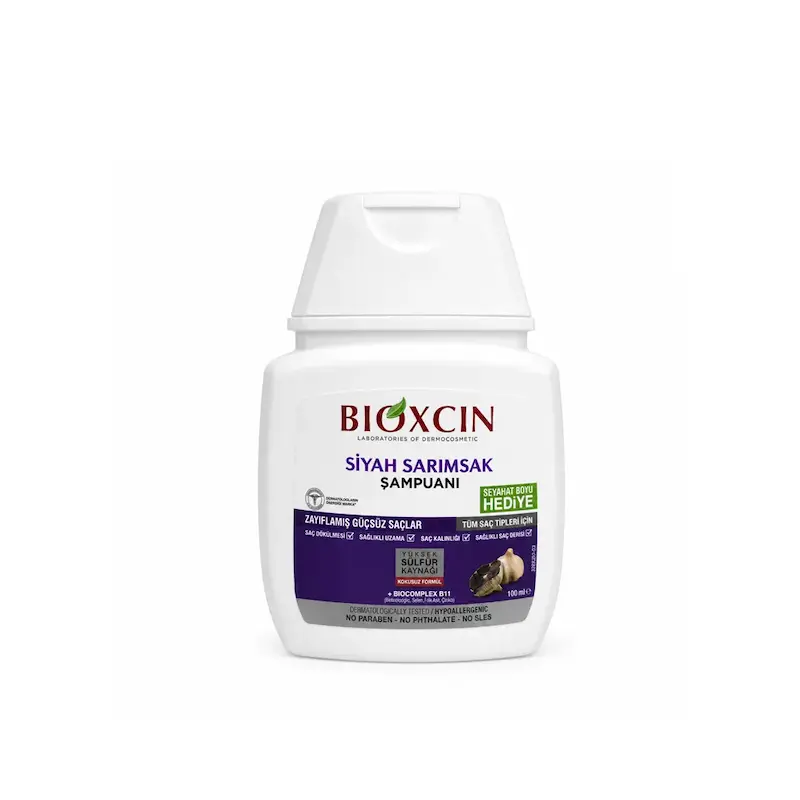 شامپو ضد ریزش سیر سیاه بیوکسین Bioxcin حجم 100 میلی‌لیتر