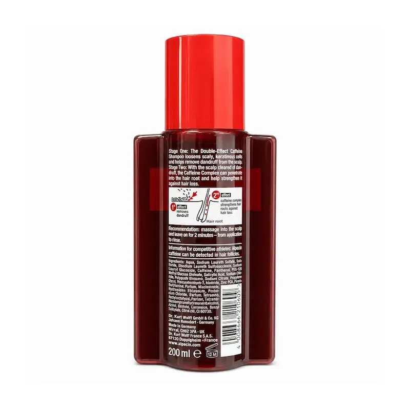 شامپو کافئین آلپسین مدل Alpecin Double Effect حجم 200 میلی‌لیتر