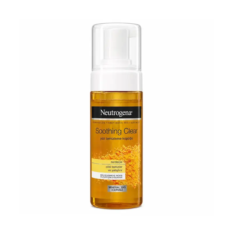 فوم شستشوی صورت نوتروژینا مدل Soothing Clear حاوی زردچوبه حجم 150 میلی‌لیتر