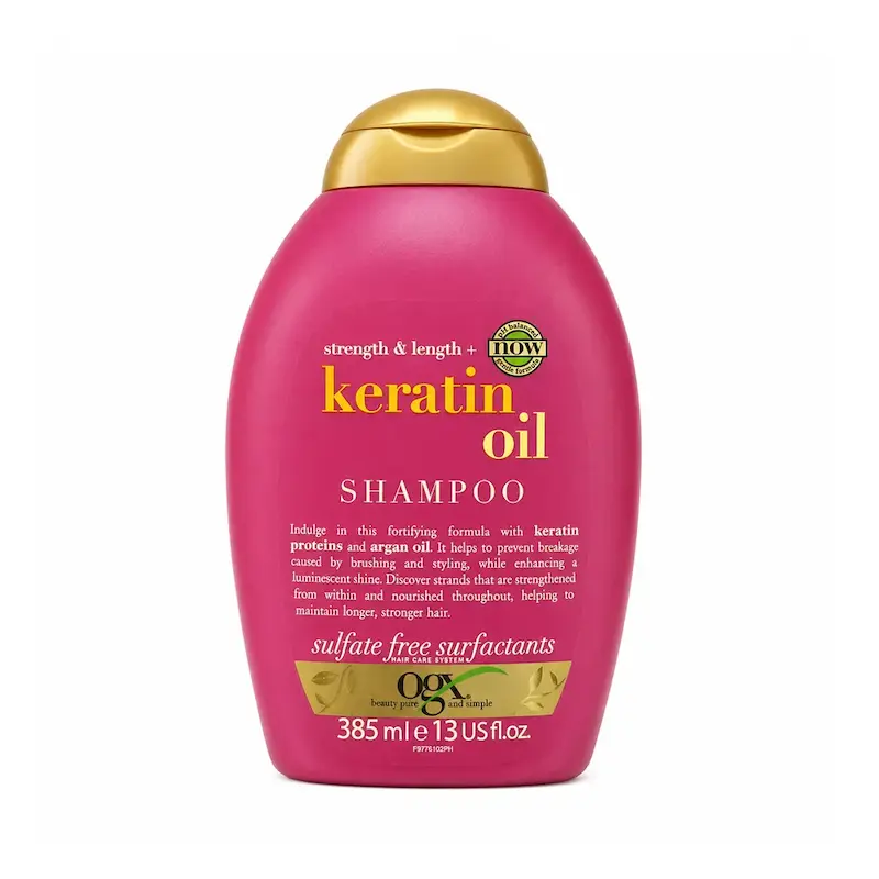شامپو روغن کراتین او جی ایکس OGX مدل Keratin Oil حجم 385 میلی‌لیتر