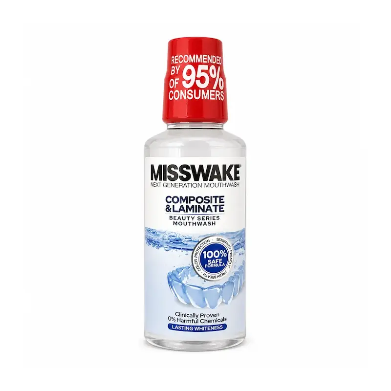 دهانشویه تخصصی میس‌ویک Misswake مدل Composite & Laminate حجم 400 میلی‌لیتر
