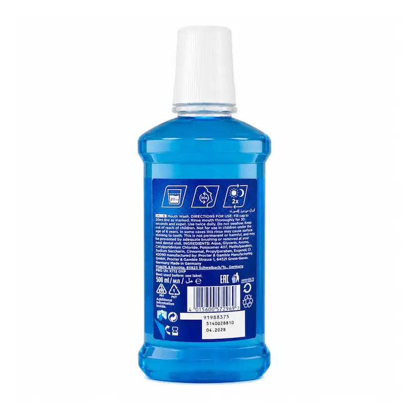دهان‌شویه اورال-بی مدل Oral-B Pro-Expert Professional Protection حجم 500 میلی‌لیتر