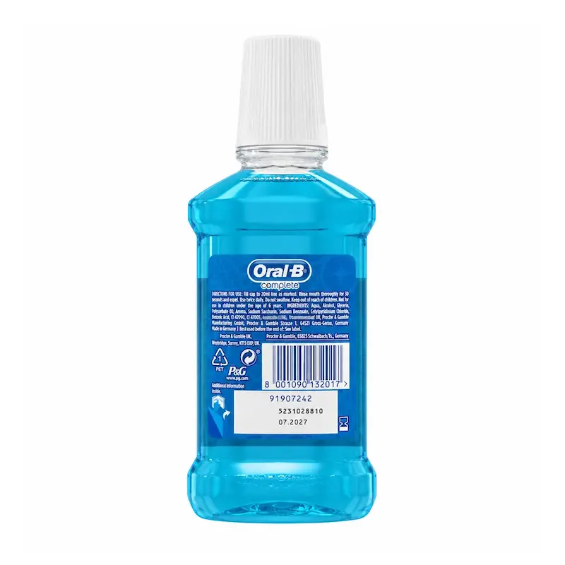 دهان‌شویه اورال-بی مدل Oral-B Complete Lasting Freshness حجم 250 میلی‌لیتر