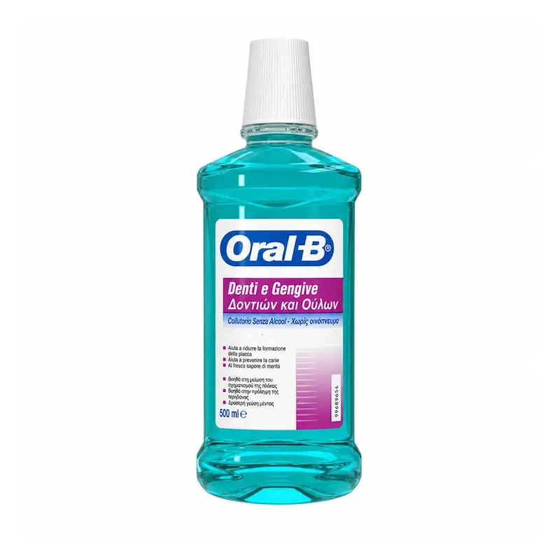 دهان‌شویه اورال-بی مدل Denti e Gengive حجم 500 میلی‌لیتر