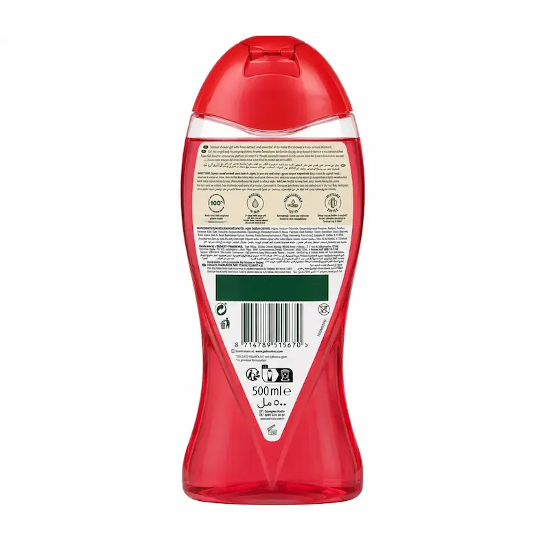شامپو بدن پالمولیو Palmolive مدل Feel Glamorous با عصاره گل رز حجم 