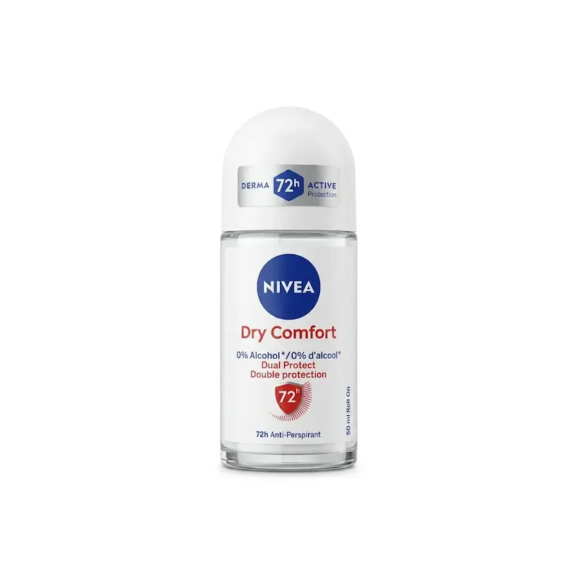 رول ضد تعریق زنانه نیوآ Nivea مدل Dry Comfort حجم 50 میلی‌لیتر (72 ساعته)