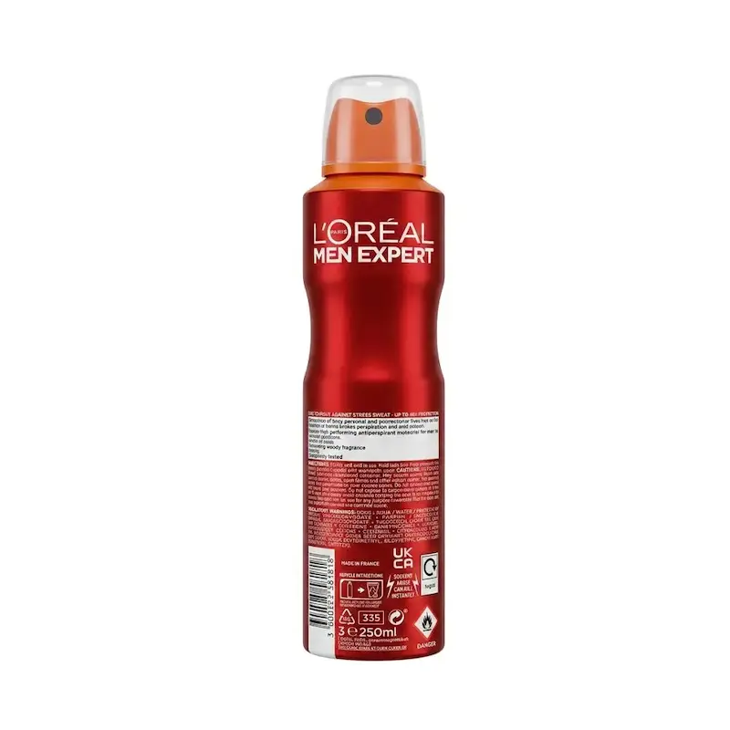 اسپری ضد تعریق لورآل Loreal سری Men Expert مدل Stress Resist حجم 250 میلی لیتر