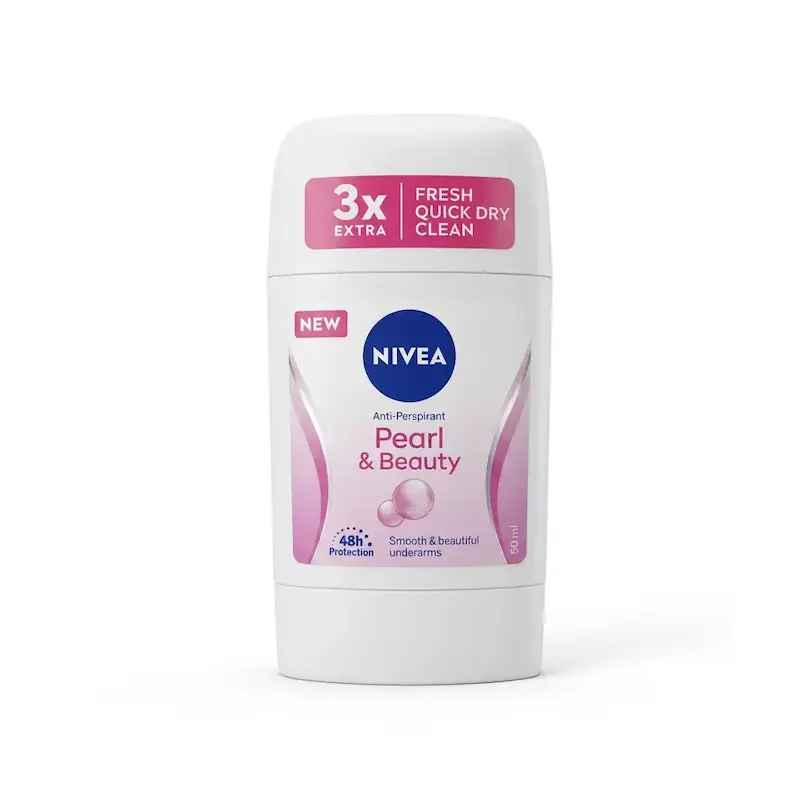 استیک ضد تعریق زنانه نیوآ Nivea مدل Pearl & Beauty با ماندگاری 48 ساعته حجم 50 میلی‌لیتر