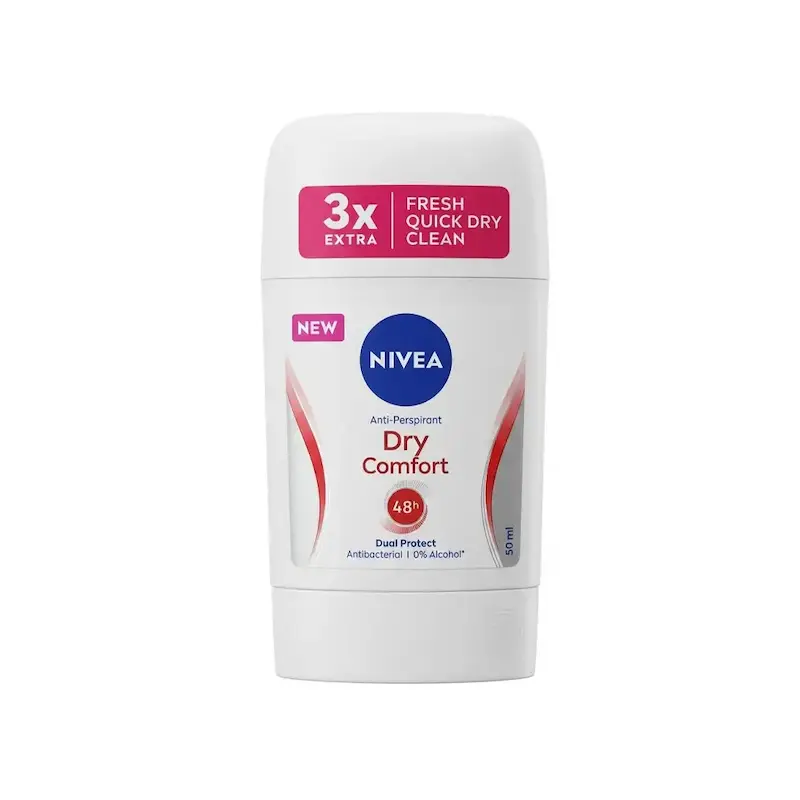 استیک ضد تعریق نیوآ Nivea مدل Dry Comfort با ماندگاری 48 ساعته حجم 50 میلی‌لیتر