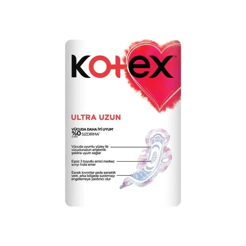 نوار بهداشتی روزانه کوتکس KOTEX مدل ULTRA UZUN بسته 18 عددی