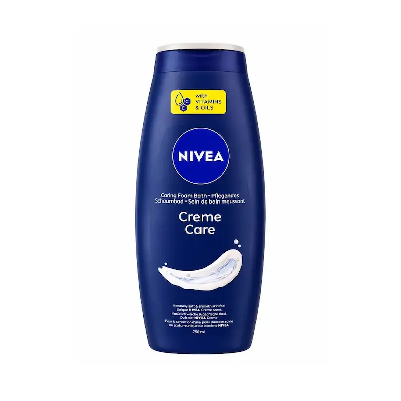 شامپو بدن نیوآ Nivea مدل creme care با رایحه کلاسیک حجم ۷۵۰ میلی‌لیتر