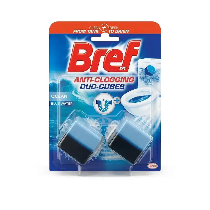 قرص فلاش‌تانک برف Bref مدل Duo-Cubes رایحه اقیانوس بسته ۲ عددی