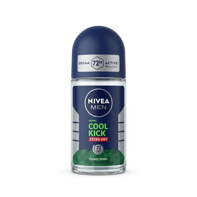 رول ضد تعریق مردانه نیوآ Nivea Men مدل Freezy green Cool Kick حجم ۵۰ میلی‌لیتر