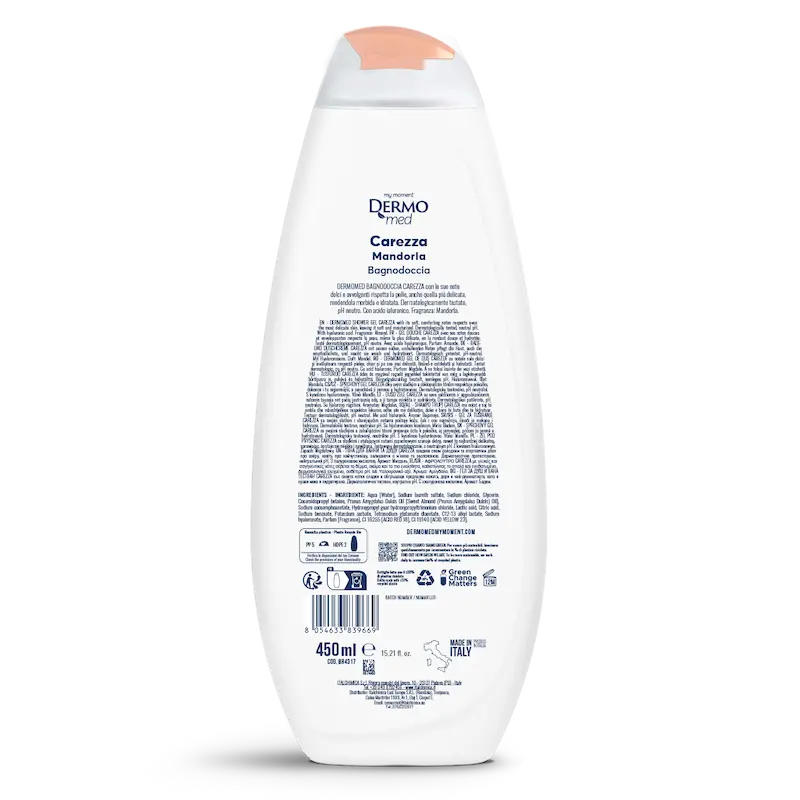 شامپو بدن درمومد DERMOmed مدل CARESS بادام 750 ml