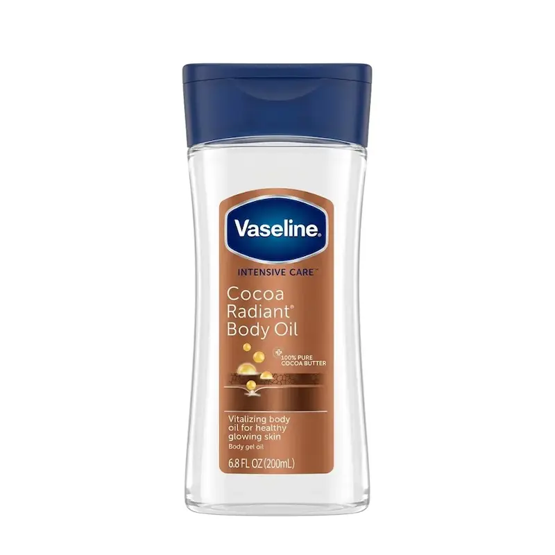 ژل روغن بدن وازلین مدل Cocoa Radiant حاوی کره کاکائو حجم 200 میلی لیتر