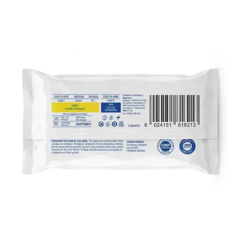 دستمال مرطوب کودک دکتر پروتک مدل Dr. Protec Salviette Baby حاوی آرگان و گلیسرین