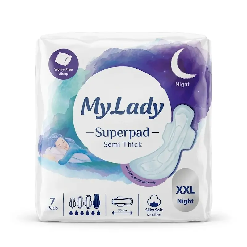 نوار بهداشتی مای لیدی مدل Superpad Semi Thick سایز XXL بسته 7 عددی