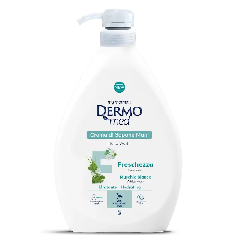 كرم صابون DERMOmed مشک سفید 1000 ml ، درمومد 