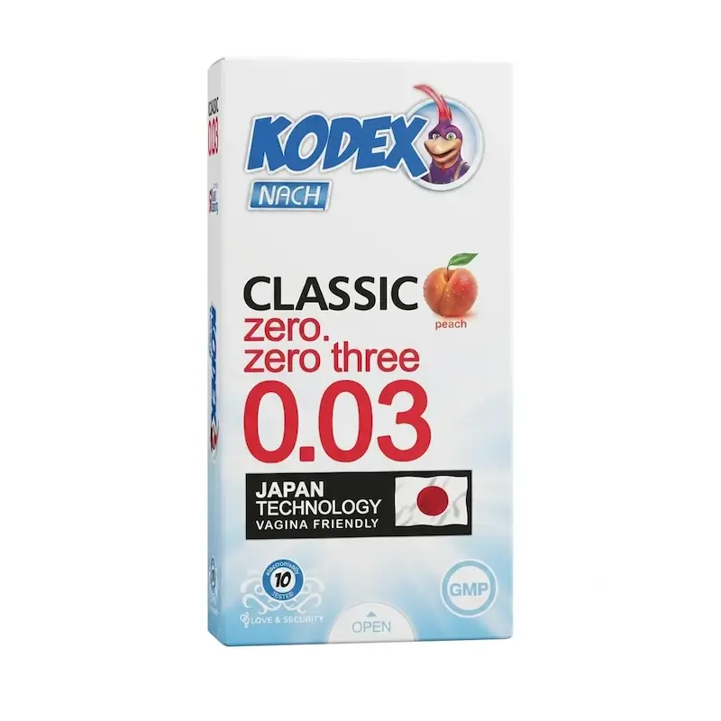 کاندوم ناچ کدکس مدل Classic 0.03 بسته 12 عددی