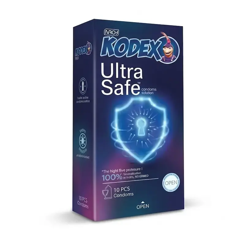 کاندوم ناچ کدکس مدل Ultra Safe بسته 10 عددی