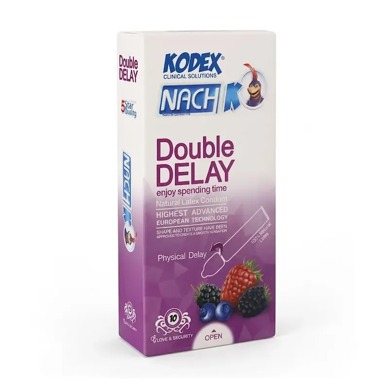 کاندوم ناچ کدکس مدل Double Delay بسته 10 عددی