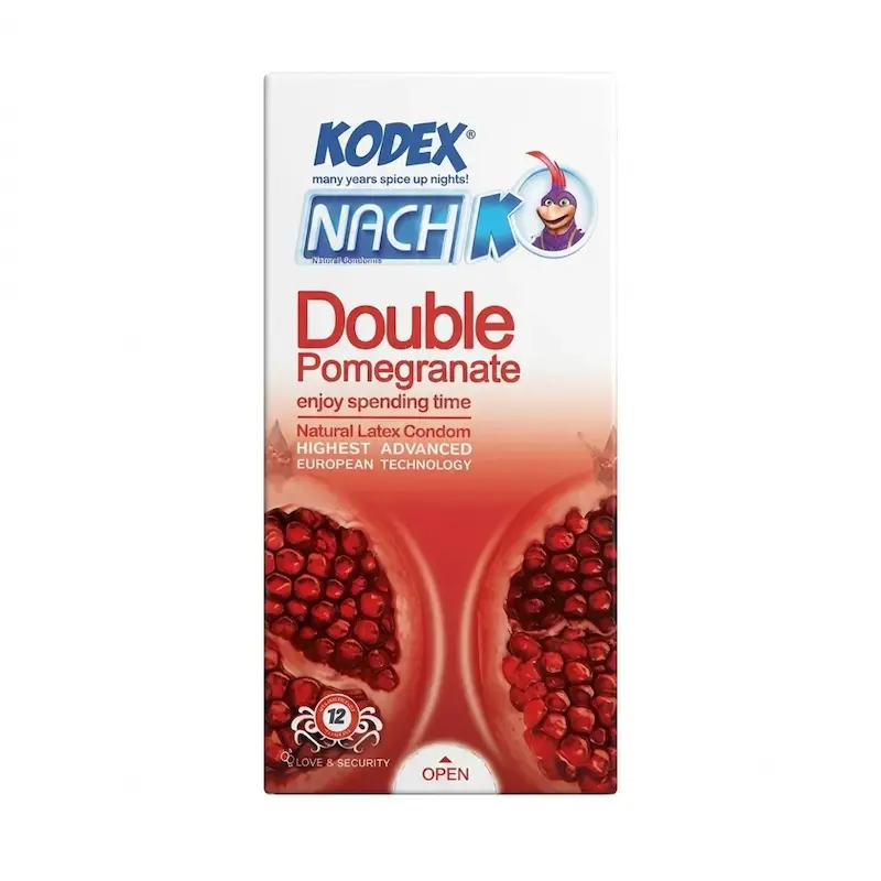 کاندوم ناچ کدکس مدل Double Pomegranate بسته 12 عددی