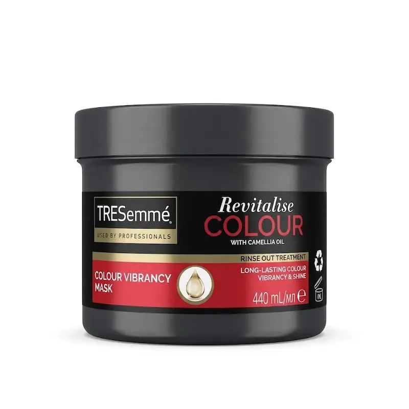 ماسک مو ترزمه TRESemmé مدل Revitalise Colour حاوی روغن کاملیا حجم ۴۴۰ میلی‌لیتر