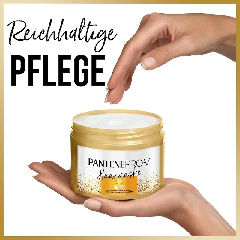 ماسک مو ترمیم کننده و بازسازی کننده کراتین پنتن Pantene مدل Repair and Care Keratin Reconstruct حجم 450 میلی لیتر