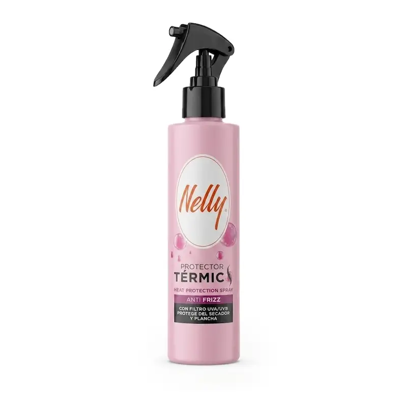 اسپری محافظ حرارتی و ضد وز مو نلی Nelly مدل Protector Termic Anti-Frizz حجم 200 میلی لیتر