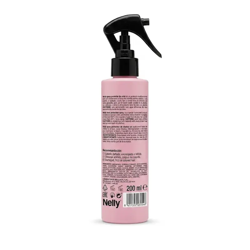 اسپری محافظ حرارتی و ضد وز مو نلی Nelly مدل Protector Termic Anti-Frizz حجم 200 میلی لیتر