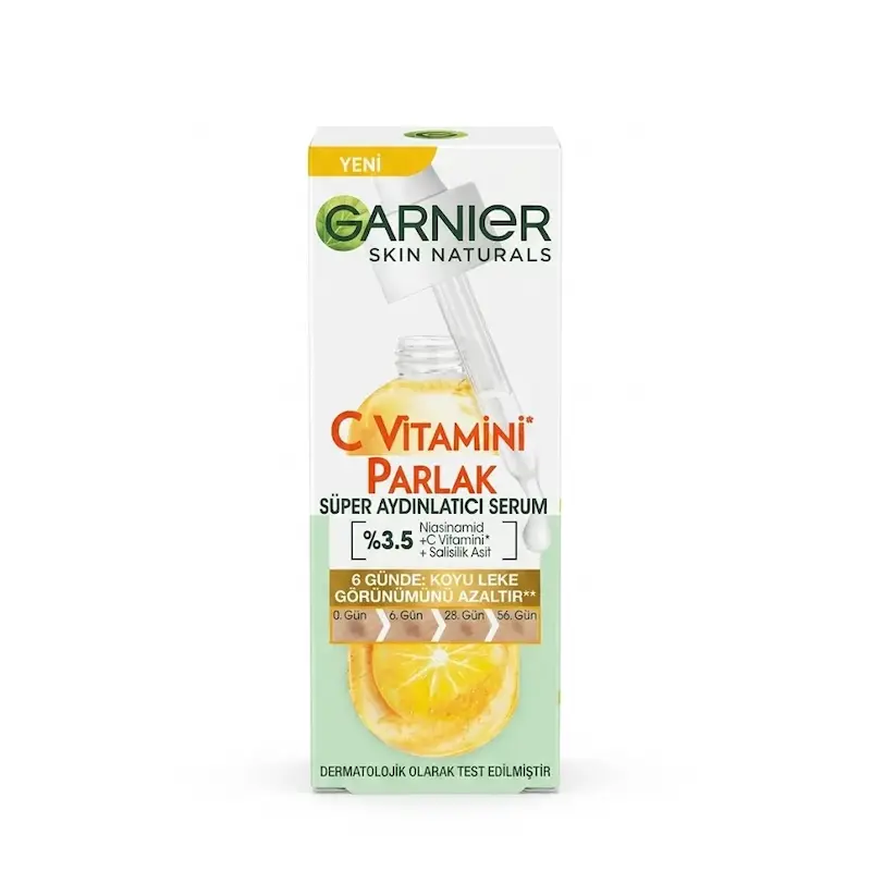 سرم روشن کننده و ضد لک سوپر ویتامین C گارنیه Garnier Super Glow حجم 30 میلی لیتر