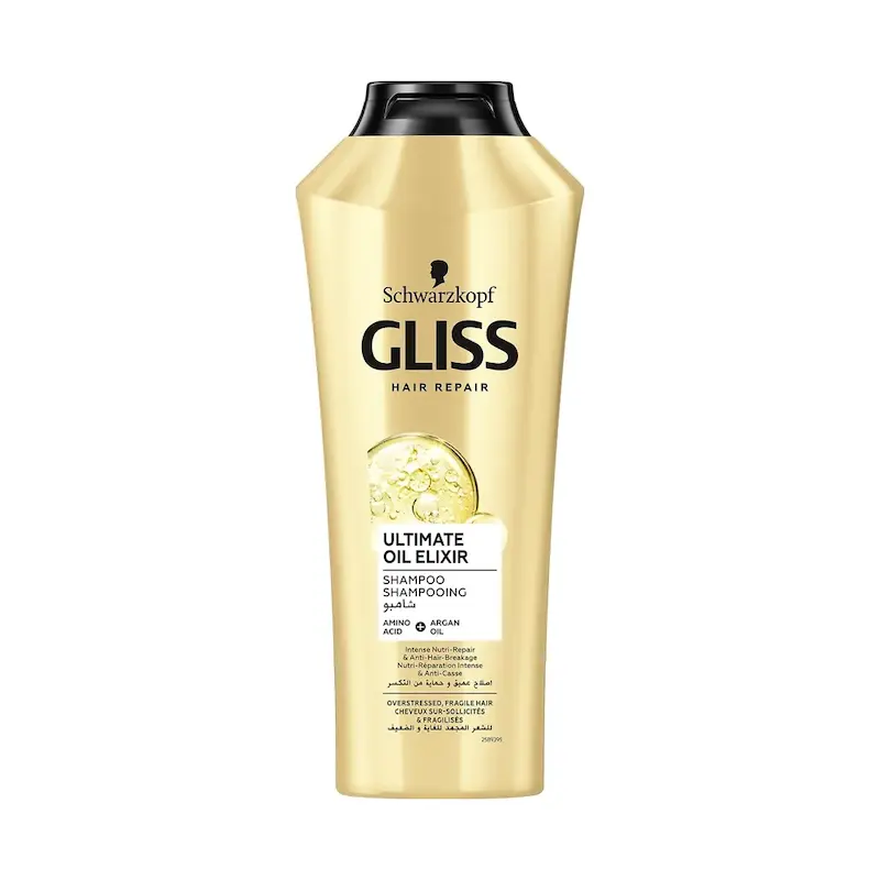 شامپو مغذی و ترمیمی گلیس Schwarzkopf Gliss مدل Ultimate Oil Elixir حجم 400 میلی لیتر