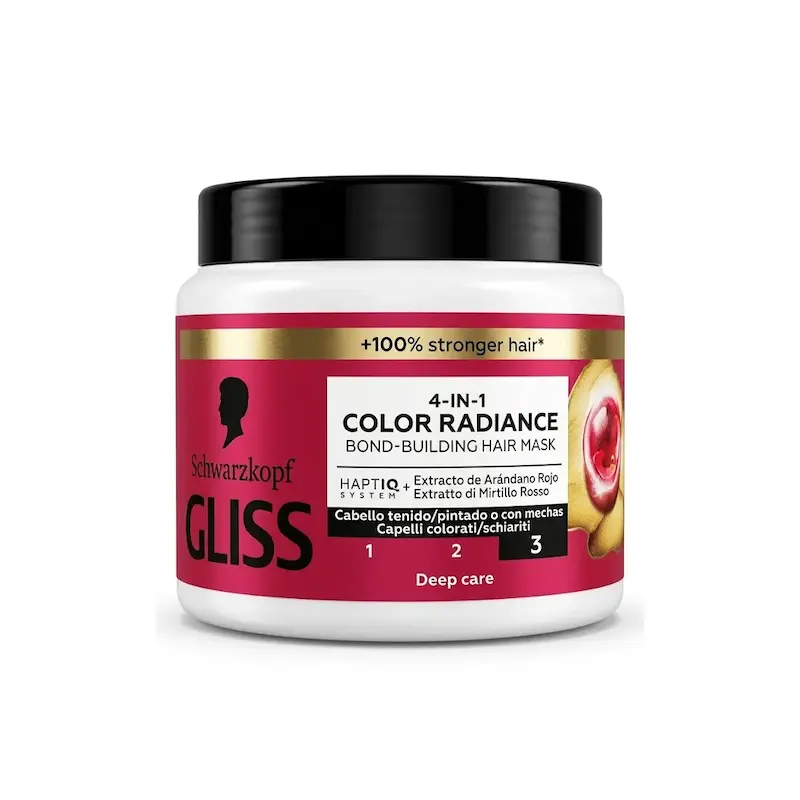 ماسک مو تثبیت کننده رنگ گلیس مدل Color Radiance حجم 400 میلی لیتر