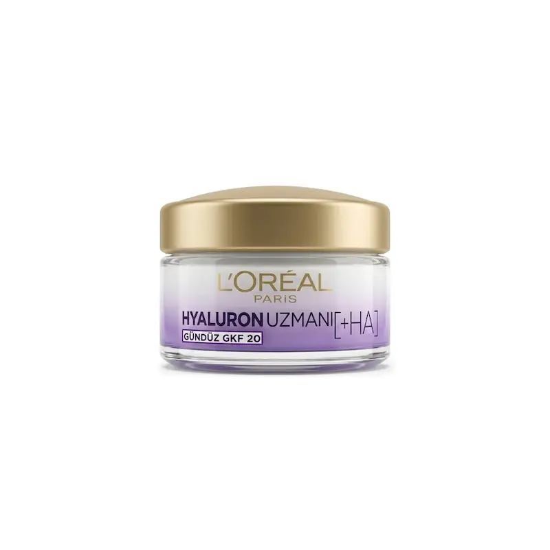 کرم روز آبرسان و ضد چروک لورآل پاریس L’Oreal Paris مدل Hyaluron Uzmani GKF 20 حجم 50 میل