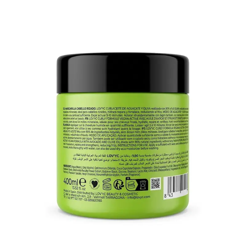 ماسک موی فر لاویک Curly؛ آبرسانی و حفظ حالت فرها با فرمول وگان