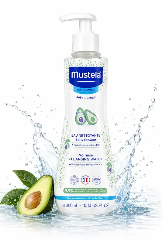 آب پاک‌کننده بدون نیاز به آبکشی موستلا مدل No-Rinse Cleansing Water حاوی عصاره آووکادو حجم 300 میلی‌لیتر