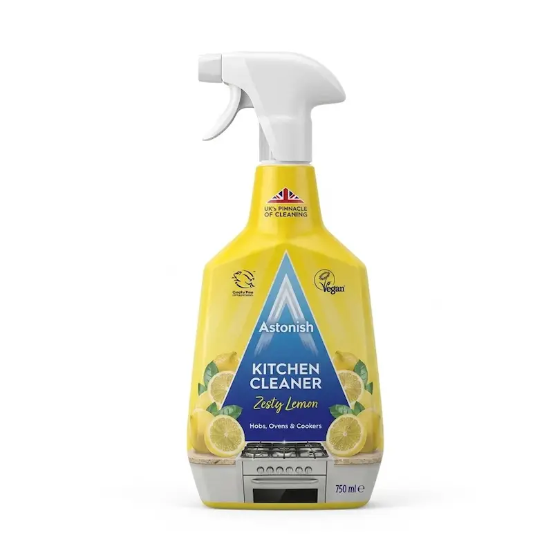 اسپری تمیزکننده و چربی‌زدای آشپزخانه استونیش Astonish مدل Zesty Lemon حجم 750 میلی‌لیتر