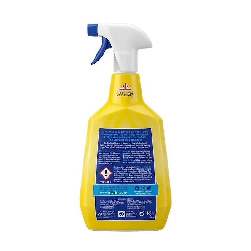 اسپری تمیزکننده و چربی‌زدای آشپزخانه استونیش Astonish مدل Zesty Lemon حجم 750 میلی‌لیتر