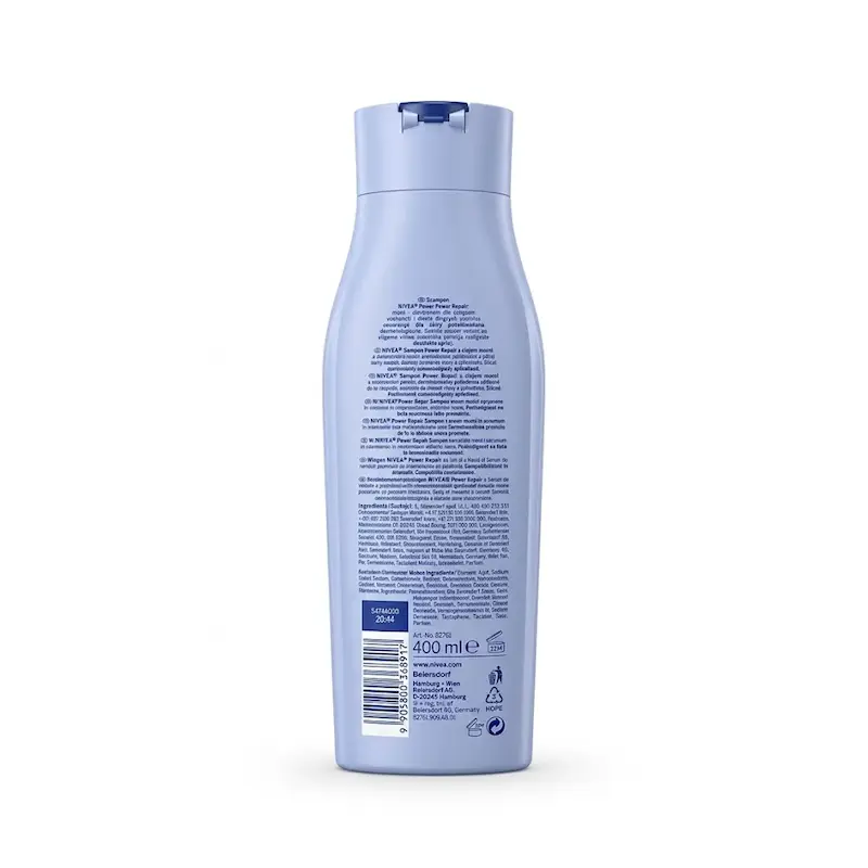 شامپو ترمیم‌کننده مو نیوآ Nivea مدل Power Repair حجم ۴۰۰ میلی‌لیتر