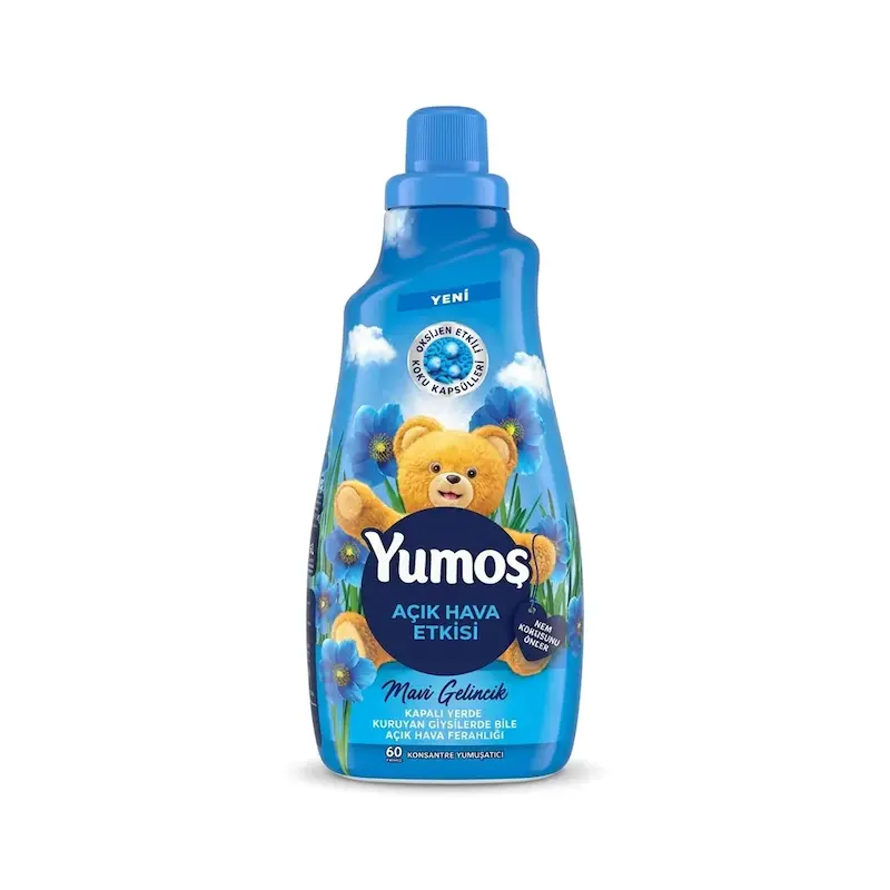 نرم کننده لباس گل شقایق آبی یوموش Yumos Mavi Gelincik حجم 1440 میل