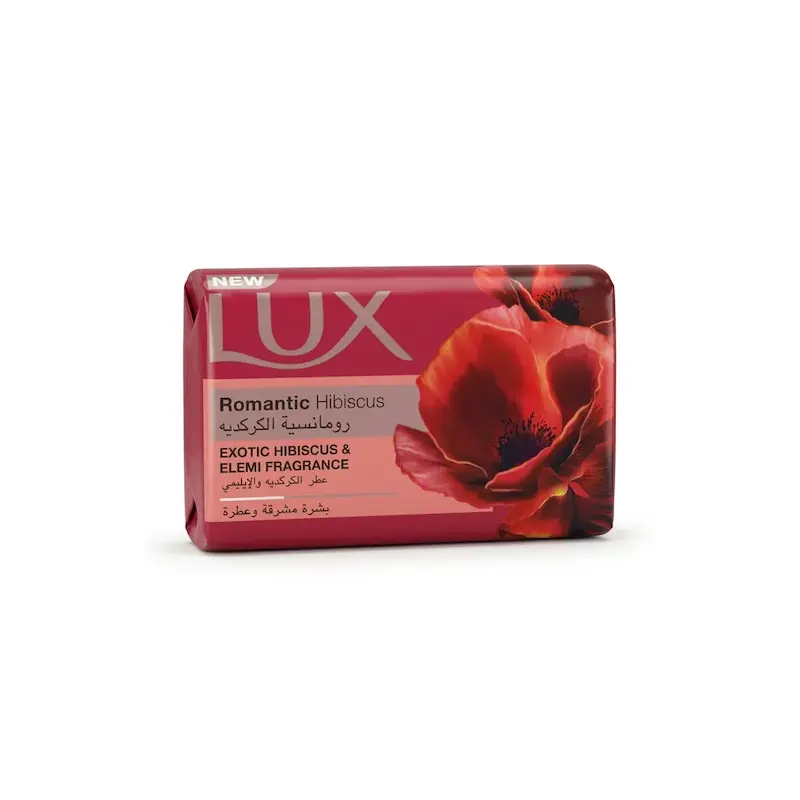 صابون با گل ختمی و الِمی لوکس Romantic Hibiscus وزن 80 گرم