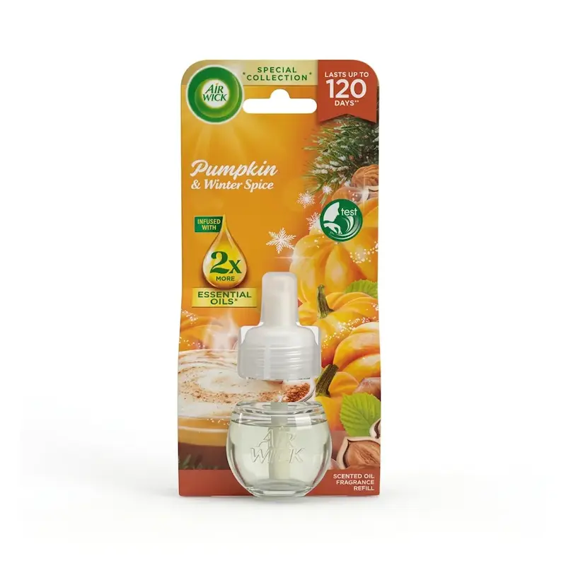 یدک خوشبوکننده هوا کدو حلوایی ایر ویک Air Wick مدل Pumpkin & Winter Spice حجم 19 میلی‌لیتر
