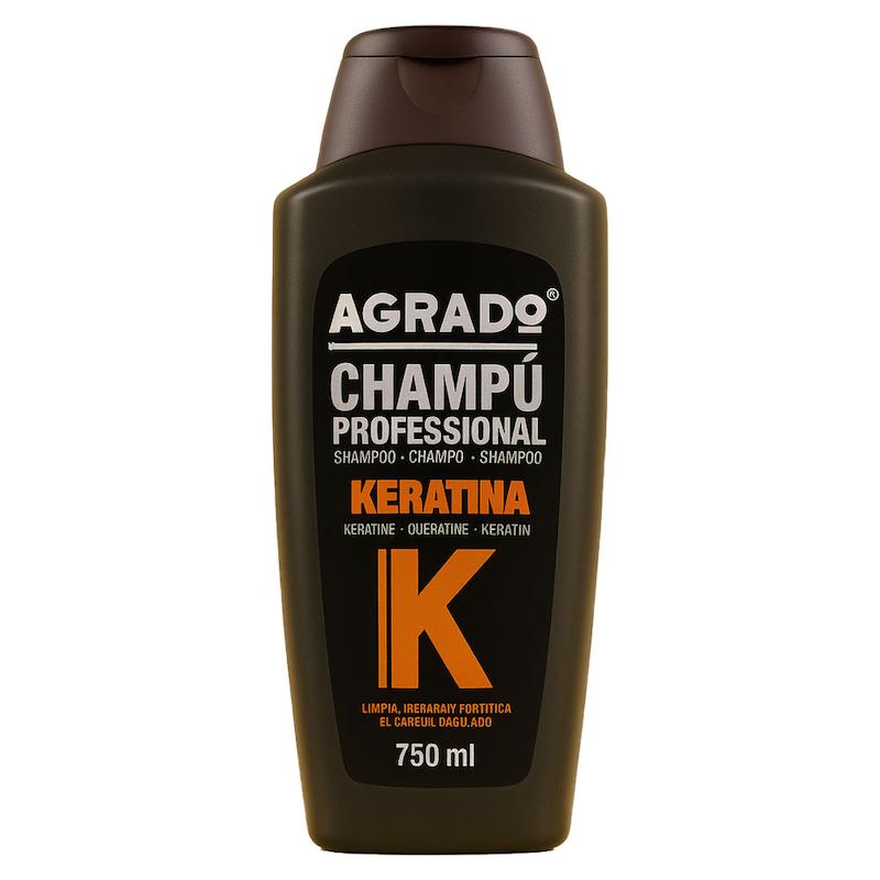 شامپو مو آگرادو Agrado مدل KERATIN حجم 750 میلی لیتر