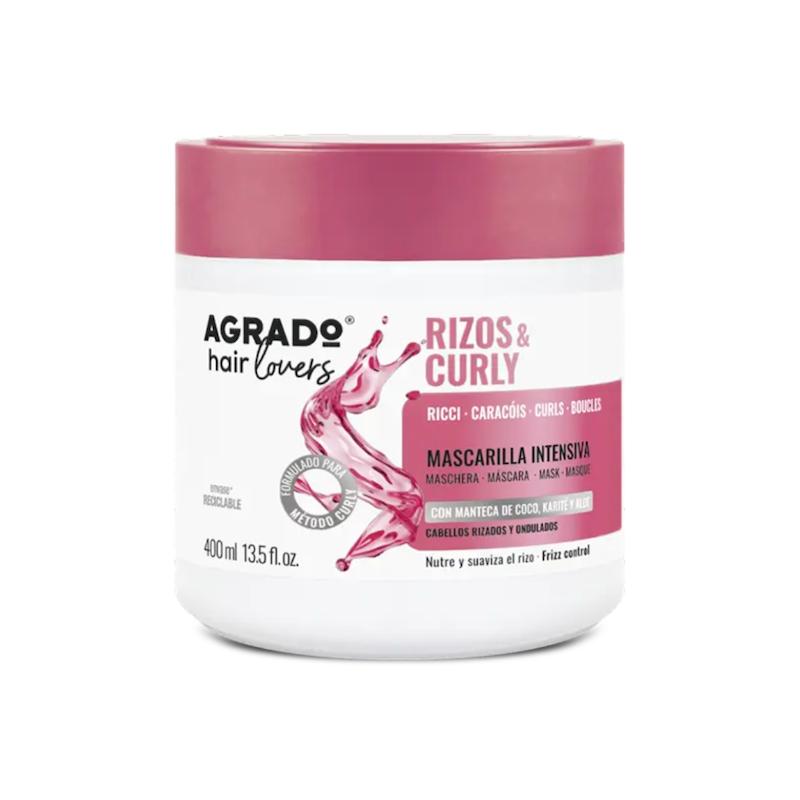 ماسک مو آگرادو Agrado مدل Rizos & Curly مناسب برای مو فر حجم 400 میلی لیتر