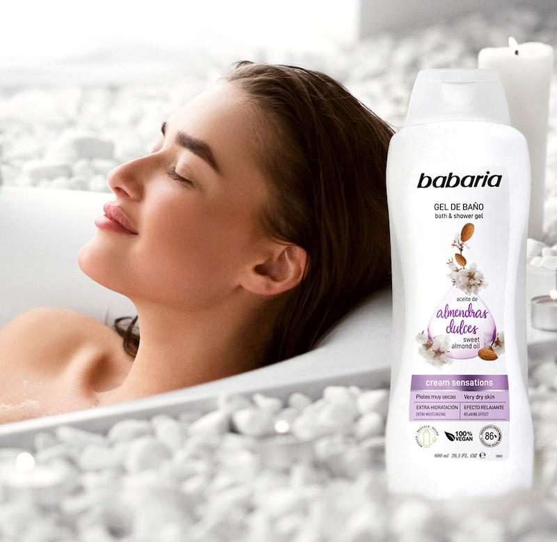 شامپو بدن باباریا babaria روغن بادام شیرین حجم 600 میلی لیتر