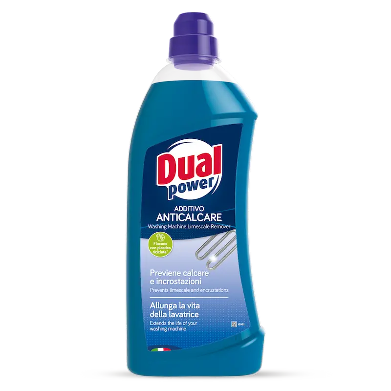محلول ضد جرم ماشین لباسشویی دوآل پاور Dual Power حجم 1000 میل 17 دوز