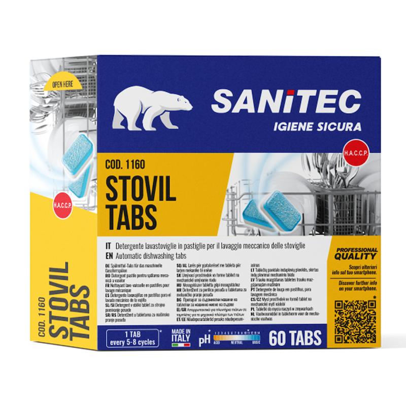 قرص ماشین ظرفشویی سانیتک SANITEC  ایتالیا بسته 60 عددی 