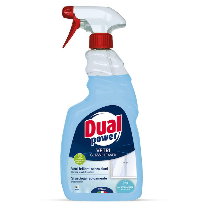 اسپری پاک کننده چند منظوره دوآل پاور Dual power سطوح شیشه ای و آینه و کروم اندود حجم 750 میل